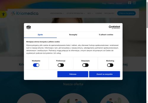 KRIOMEDICA POZNAŃSKIE CENTRUM REHABILITACJI I ODNOWY BIOLOGICZNEJ SPÓŁKA Z OGRANICZONĄ ODPOWIEDZIALNOŚCIĄ